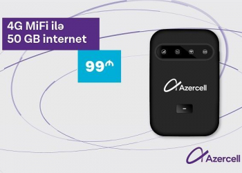 “Azercell”dən 4G “MiFi” ilə daha sürətli internet bağlantısı!