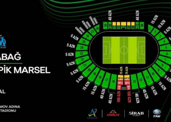“Qarabağ” – “Marsel” oyunu üçün ən ucuz bilet 5 manata olacaq