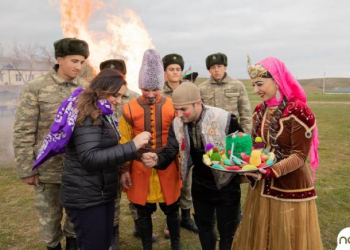 “Nar” Novruz bayramını azad edilmiş ərazilərdə əsgərlərlə qeyd edib - Fotolar