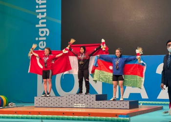 Azərbaycan İslamiadada ağırlıqqaldırma növündə ilk medalını qazanıb - Foto