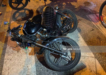 Biləsuvarda baş verən qəzada motosiklet sürücüsü ölüb