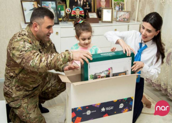 “YAŞAT” Fondu və “Nar” Uşaqların Beynəlxalq Müdafiəsi günündə şəhid övladlarını təbrik edib