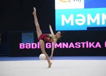 Azərbaycan gimnastları Monteneqroda yeddi qızıl medal qazanıblar - Fotolar
