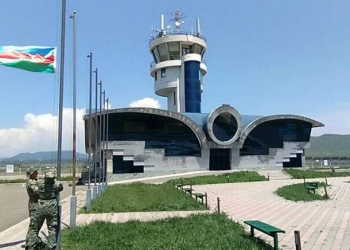 Xocalı aeroportunda Azərbaycan bayrağı qaldırılıb