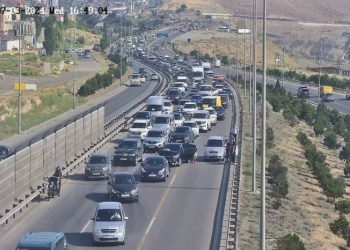 Qəza nəticəsində Bakı-Sumqayıt şosesi istiqamətində sıxlıq yaranıb