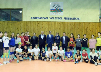 Gənclər və idman naziri voleybol federasiyasının fəaliyyəti ilə tanış olub – Foto