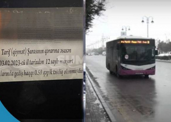 Sumqayıtda bəzi avtobuslarda gediş haqqı 20 qəpik qalxdı