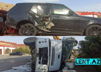Zibil daşıyan maşın “Range Rover”lə toqquşub aşdı: Fəhlə öldü - Foto