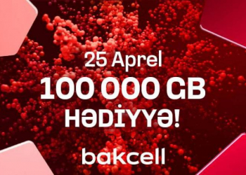 Bakcell, 25 Apreldə 100 000 GB kütləvi hədiyyə paylayır!