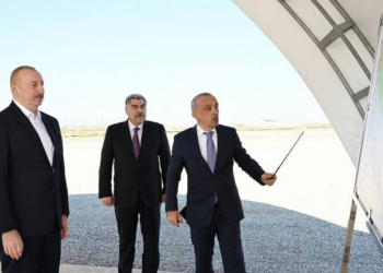 Prezident İlham Əliyev Şirvan suvarma kanalının təməlini qoyub    